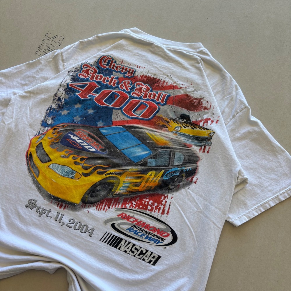 Y2K NASCAR Chevy Rock & Roll 400‎ T-shirt